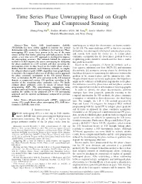 Time Series Phase Unwrapping Based on Graph Theory and Compressed Sensing