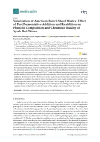 Valorization of American Barrel-Shoot Wastes: Effect of Post Fermentative