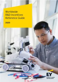 Worldwide R&D Incentives Reference Guide