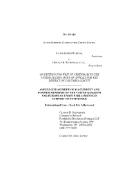 Amicus Brief of U.K. and E.U. Parliaments