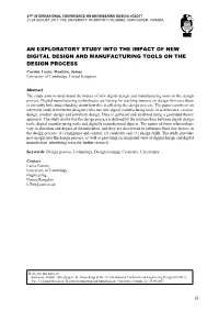 An Exploratory Study Into the Impact of New Digital