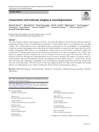 Connectomics and Molecular Imaging in Neurodegeneration
