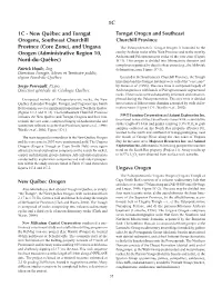 (Core Zone), and Ungava Orogen (Administrative Region 10