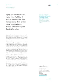 Highly Efficient Nuclear DNA Typing of the World War II Skeletal Remains