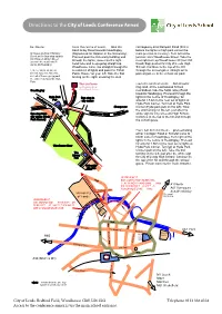Map and Directions to DFC 2012 V1
