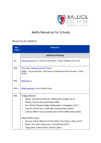 Maths Resources for Schools