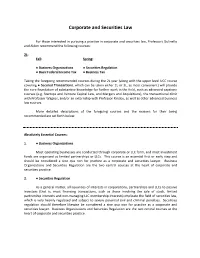 Recommended Courses