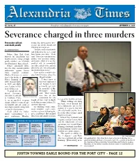 Severance Charged in Three Murders