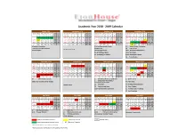 2019 Calendar