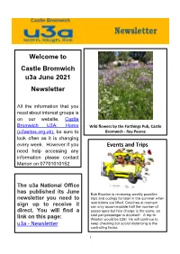 Castle Bromwich U3a June 2021 Newsletter