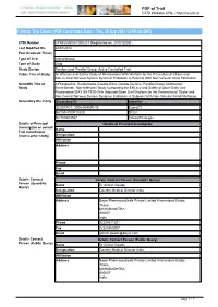 CTRI Trial Data