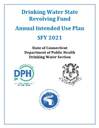 Drinking Water State Revolving Fund Annual Intended Use Plan SFY 2021