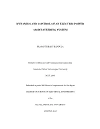 Dynamics and Control of an Electric Power Assist