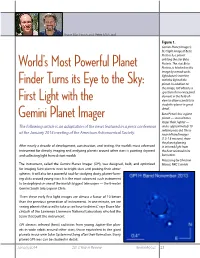 First Light with the Gemini Planet Imager