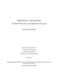 Hugo Distlerгs Celestial Choir