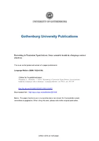 Borrowing in Tanzanian Ngoni Lexicon: Some Semantic Trends in a Language Contact Situation