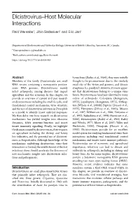 Dicistrovirus–Host Molecular Interactions Reid Warsaba†, Jibin Sadasivan† and Eric Jan*
