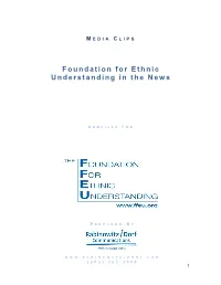 Foundation for Ethnic Understanding in the News