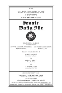 Senate Daily File