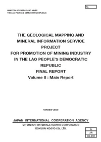 The Geological Mapping and Mineral Information