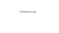 Crowdsourcing