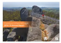Department of Parks and Wildlife 2014–15 Annual Report Acknowledgments
