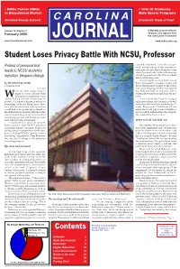 February, 2005 Carolina Journal Article