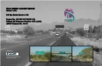 Final Report, Volume 1 | I-19: San Xavier Road to Interstate 10 Study