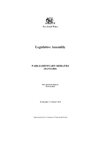 Legislative Assembly