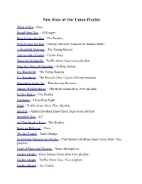 New State of Our Union Playlist