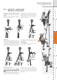 Alpine up - Guide Mode Belaying the Seconds