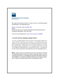 Narcissistic and Service-Oriented Leadership: Contrasting Perspectives