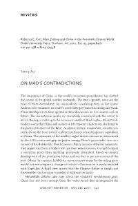 On Mao's Contradictions