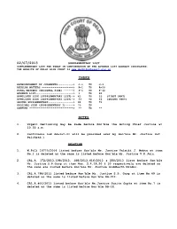 02/07/2013 Supplementary List Supplementary List for Today in Continuation of the Advance List Already Circulated