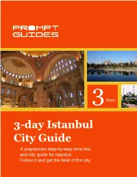 3-Day Istanbul City Guide a Preplanned Step-By-Step Time Line and City Guide for Istanbul