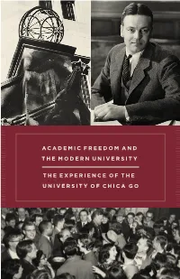 Academic Freedom and the Modern University