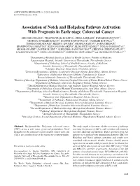 Association of Notch and Hedgehog Pathway Activation with Prognosis