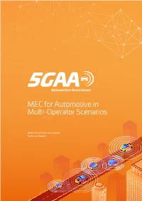 MEC for Automotive in Multi-Operator Scenarios