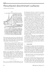 Resurfaced Discriminant Surfaces Jaap Top and Erik Weitenberg