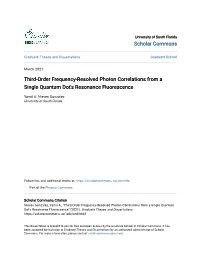 Third-Order Frequency-Resolved Photon Correlations from a Single Quantum Dot's Resonance Fluorescence