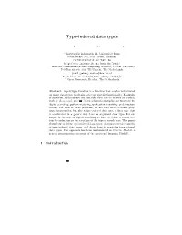 Type-Indexed Data Types