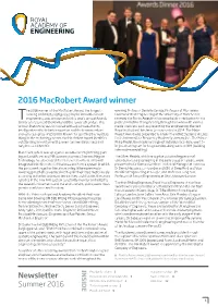 2016 Macrobert Award Winner