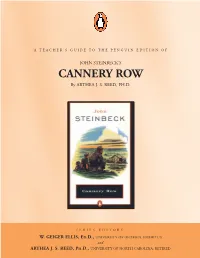CANNERY ROW by ARTHEA J