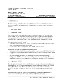 COGENERATION PLANT and HYDROGEN PIPELINE Addendum to Decision 2000-30 FORT SASKATCHEWAN AREA Applications No.990464 and 1051618