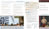 Faculty Services & Resources