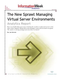 Managing Virtual Server Environments Analytics Report