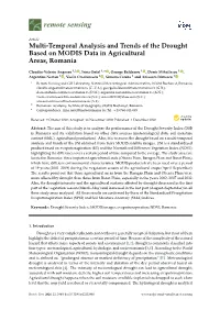 Multi-Temporal Analysis and Trends of the Drought Based on MODIS Data in Agricultural Areas, Romania