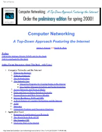 Table of Contents