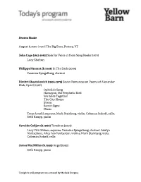 August 8 Program+Notes