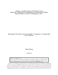 Finance and Economics Discussion Series Divisions of Research & Statistics and Monetary Aﬀairs Federal Reserve Board, Washington, D.C